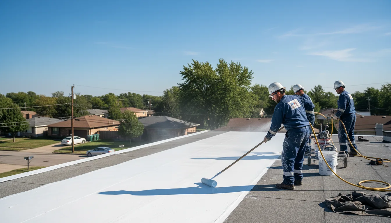 Commercial roof coating in Logansport, LA near me